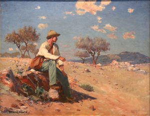 ベッサンの田舎の農民 作： Frederic Montenard